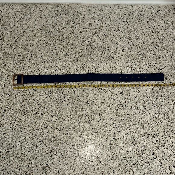 Hal Rubenstein 100% leather royal blue belt XS S small